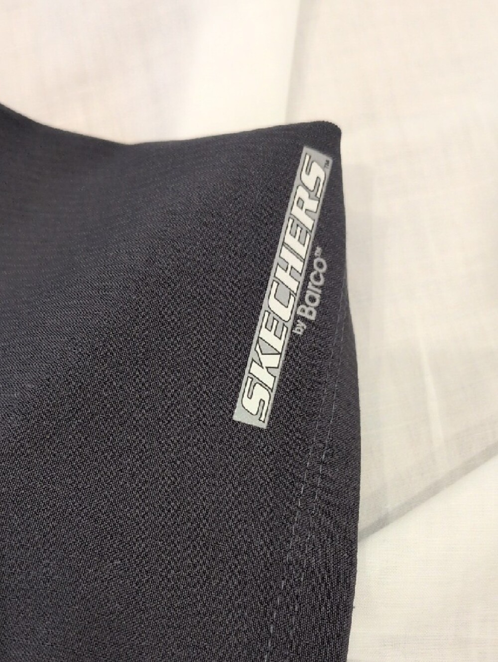 Skechers Women's Dark Gray Short Sleeve Scrub Tee with Gray Piping - Picture 3 of 3